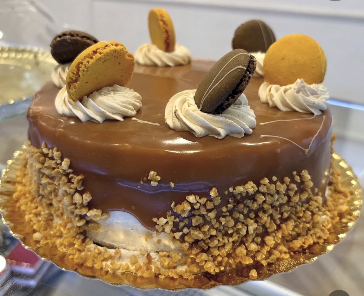 Porción de tarta de chocolate de Casamayor